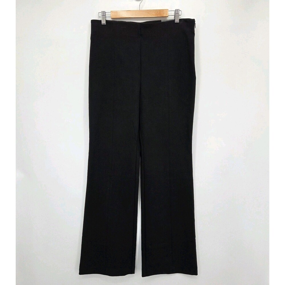 New Talbots Womens Portland Trouser Pants Flare Full Leg Black Size 12 Career